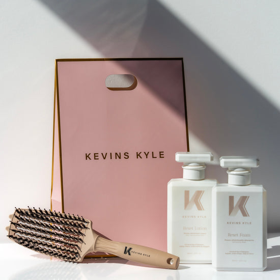 Coffret Festif KK - Reset Foam & Lotion, Brosse Démêlante