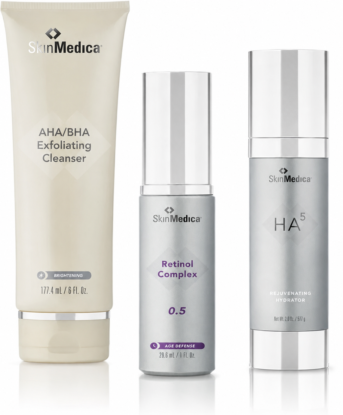 Routine SkinMedica de base avec Exfoliant & Retinol 0.5