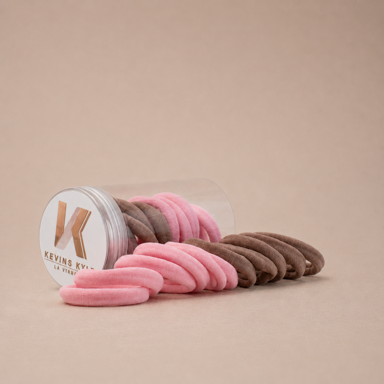Elastique a cheveux en Nylon - Choco fraise