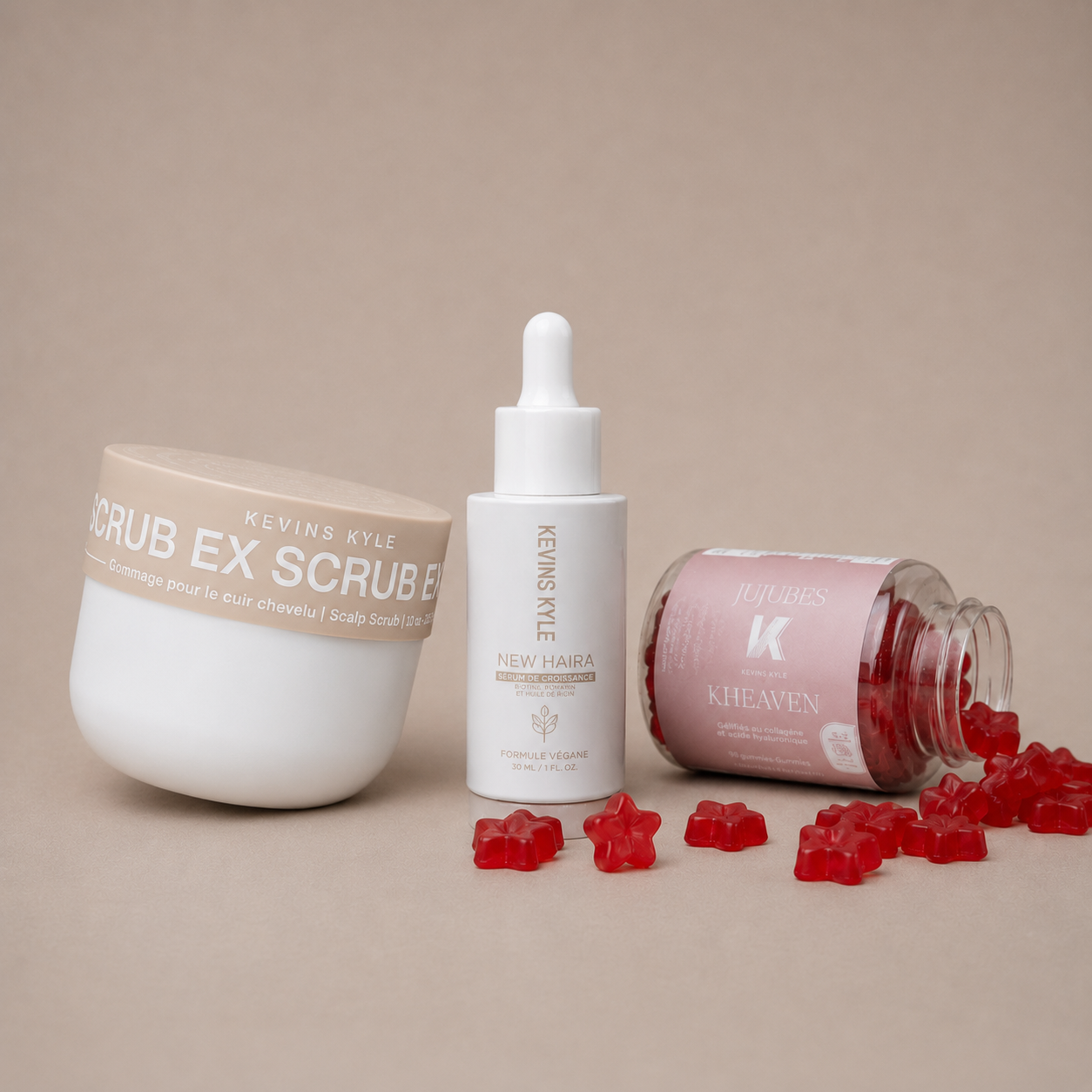 TRIO SCRUB EX, JUJUBES & SÉRUM NEW HAIRA