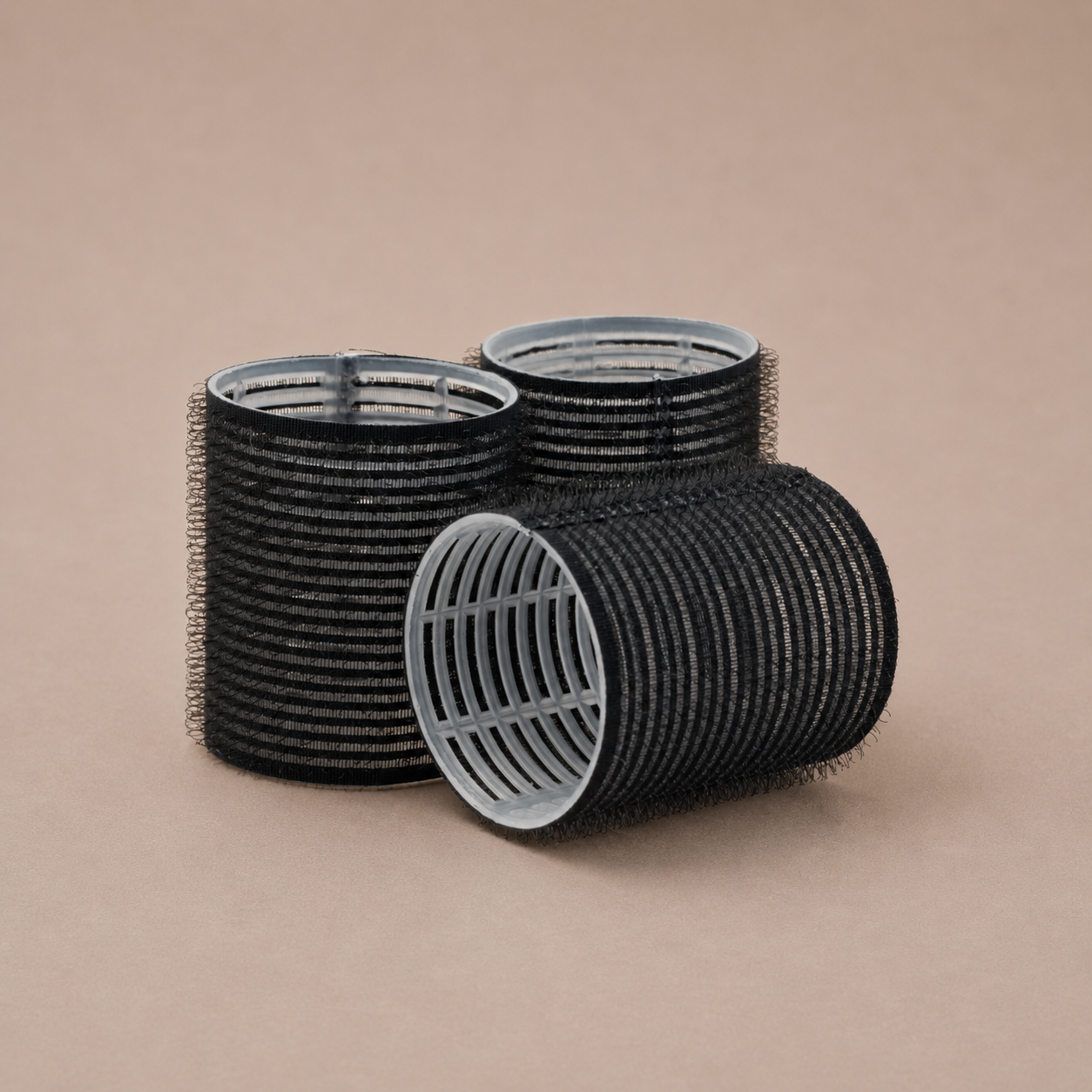6 ROULEAUX pour cheveux à velcro - 51 mm (gros)
